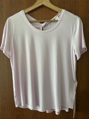 lululemon athletica Light Pink Short Sleeve Knot-Back Tee
